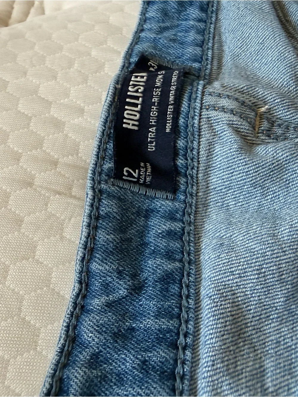 Hollister Women's Blue Denim Cutoff Shorts